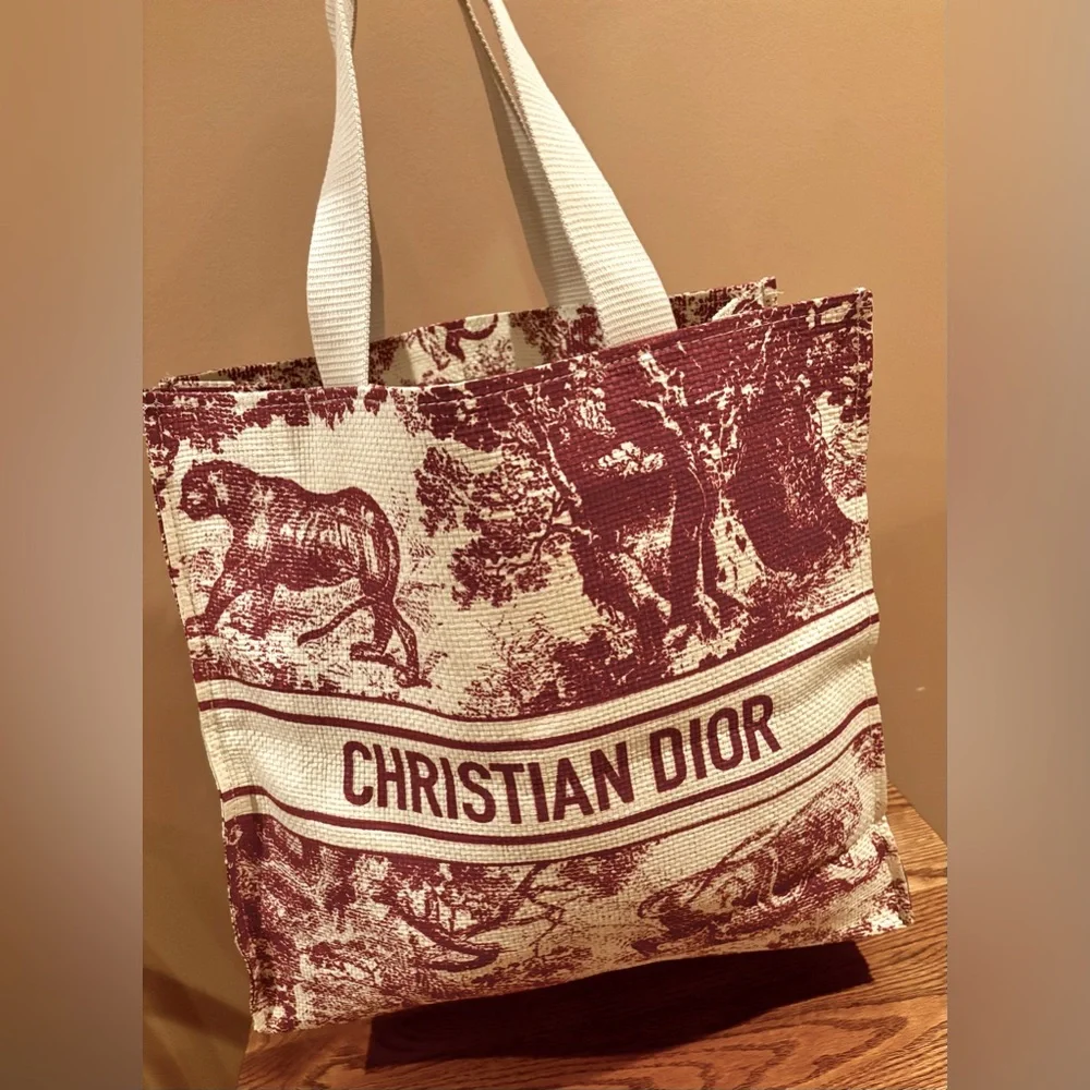 CHRISTIAN DIOR DIORIVIERA RATTAN TOTE BAG - LIMITED EDITION - Picture 1 of 6
